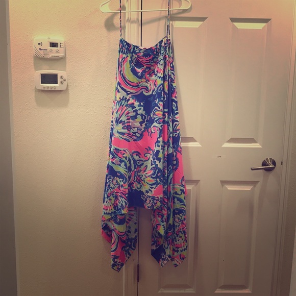 Lilly Pulitzer Dresses & Skirts - Kimi asymmetrical Hemline Silk dress
